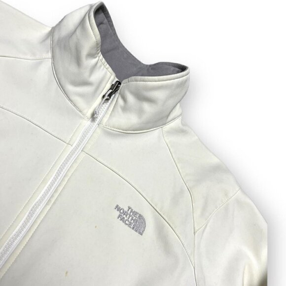 The North Face Soft Shell Cream Outdoor Designer Jacket - Womens Large - Picture 3 of 4